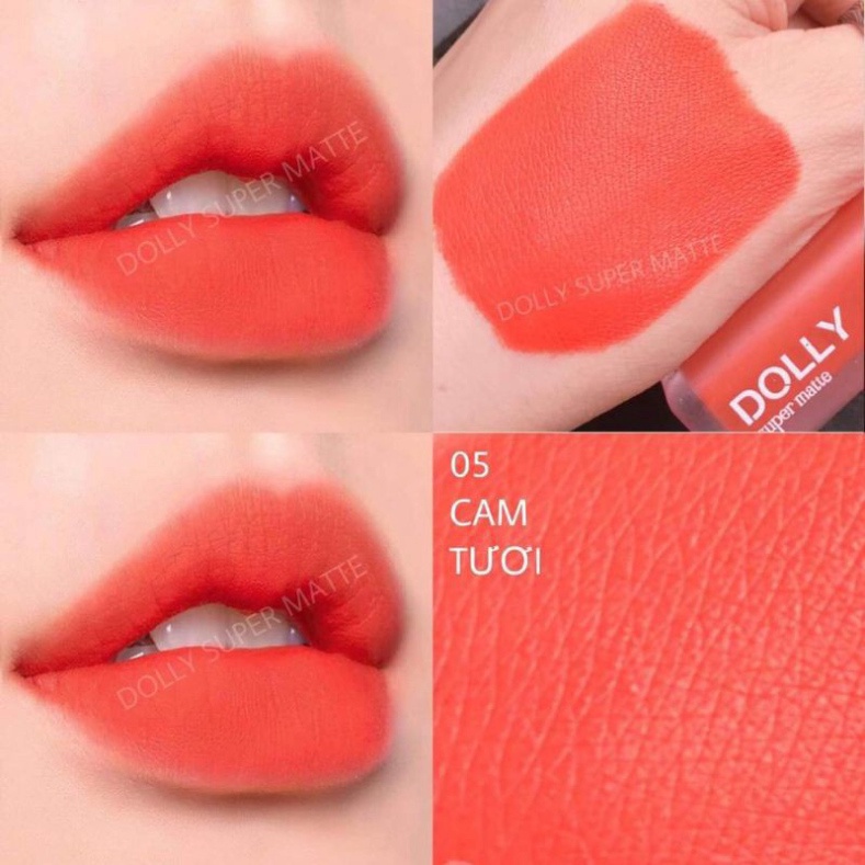 Son kem lì Dolly Super matte, không chì bền màu lâu trôi