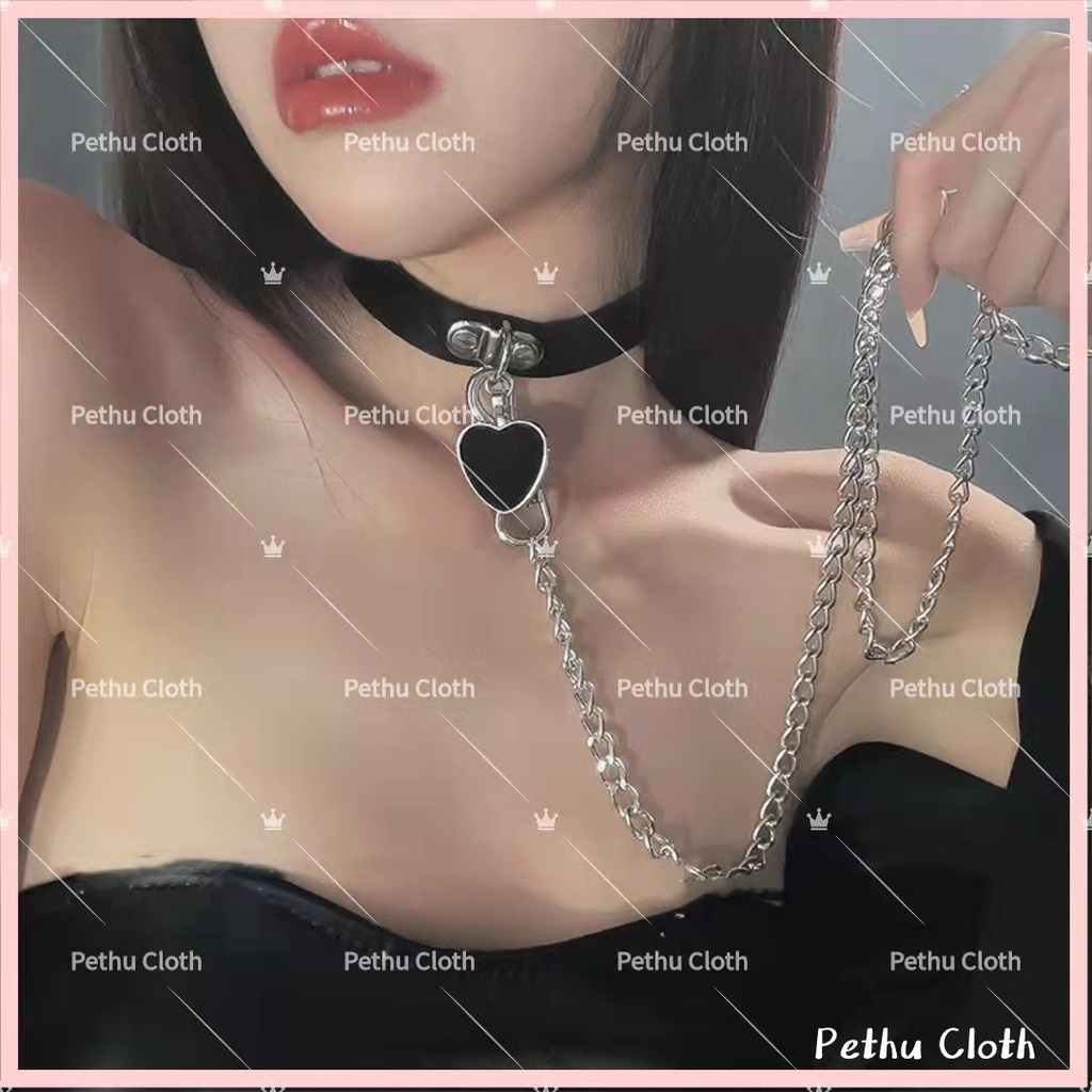 Vòng Cổ kèm Dây Xích Sexy----Có thể kết hợp với bất kì váy ngủ nào của shop--OldGL