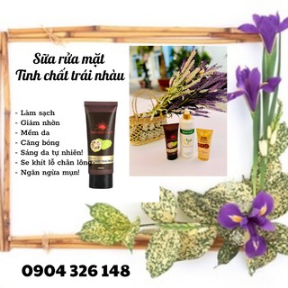 Sữa rửa mặt trái nhàu