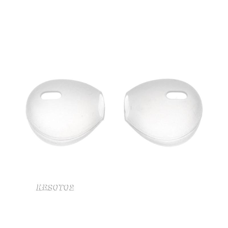 1 cặp nút tai nghe nhét tai bằng silicon mềm màu đen
