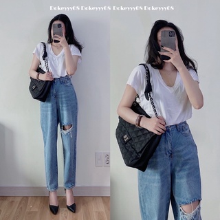 Áo thun cổ tim trơn 548