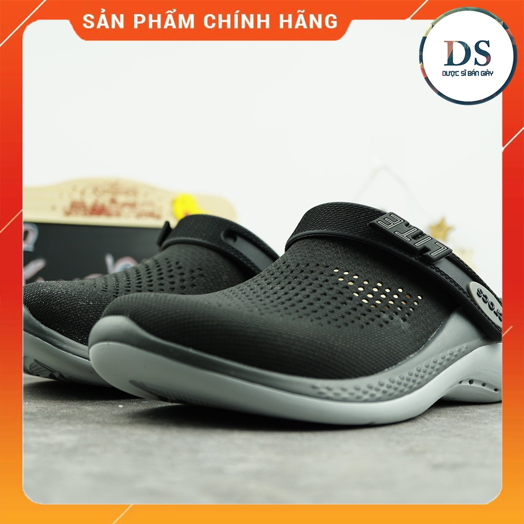 Dép Cross Literide 360 Nam Nữ màu Đen , Hàng loại 1 full tag, full box hãng