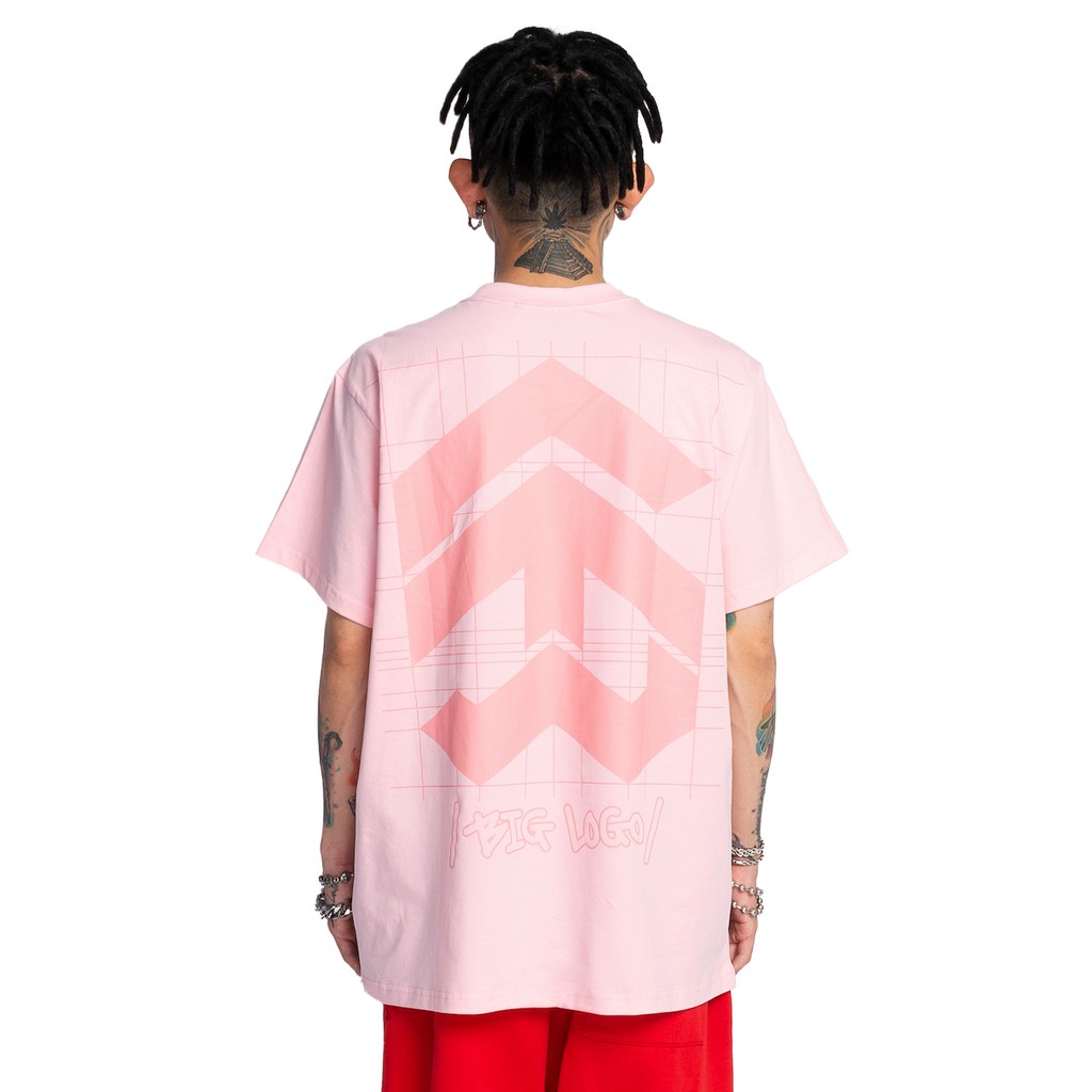 Áo thun 5THEWAY /public icon/ BIG LOGO SQUARE TEE in CRYSTAL ROSE