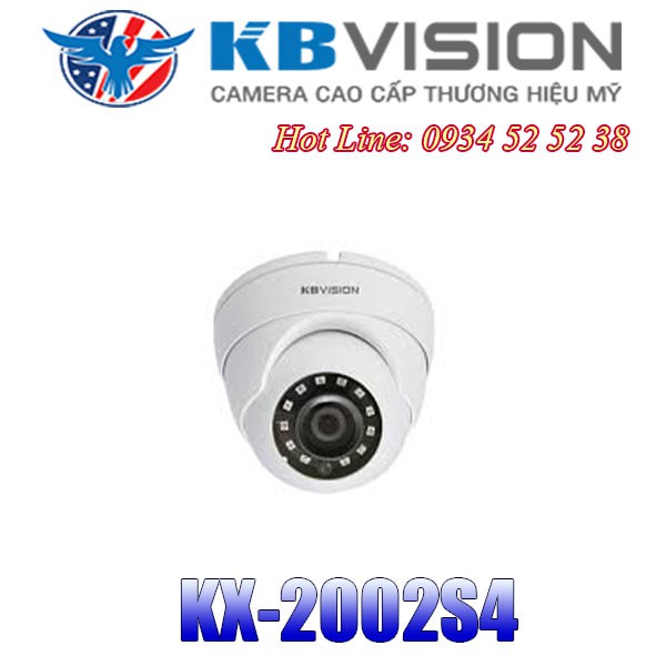 Camera Dome HDCVI hồng ngoại 2.0 Megapixel KBVISION KX-2002S4