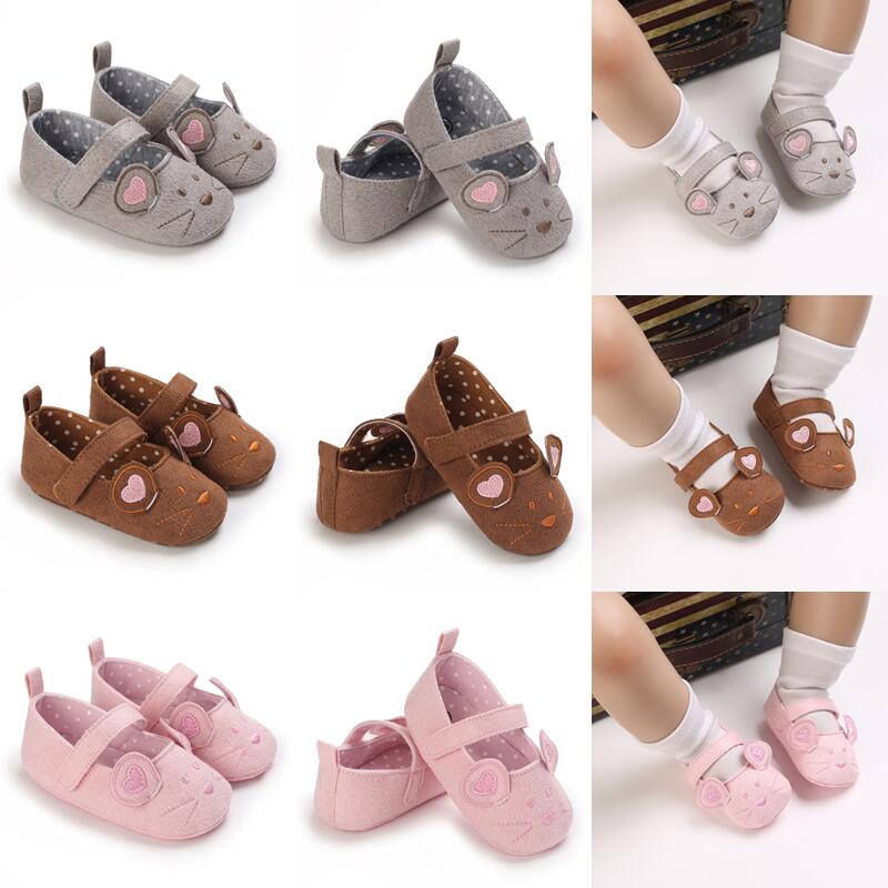 Giày Vải Đế Mềm Chống Trượt Dễ Thương Cho Bé