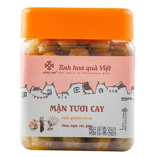 Ô Mai Mận Tươi Cay Hồng Lam - Vị Chua Cay Ngọt - Hộp (200g,300g,500g)