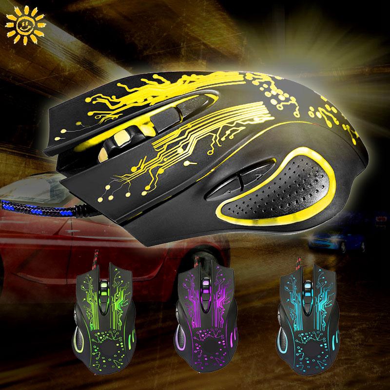 Chuột gaming USB đèn LED với 6 nút phụ trợ | BigBuy360 - bigbuy360.vn