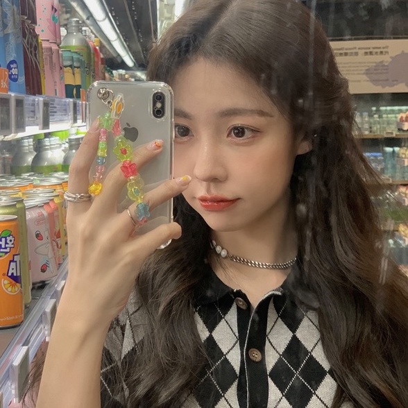 ZHELIHANGFEI Áo khoác Cardigan kẻ sọc caro phong cách Hàn Quốc thời trang cho nữ