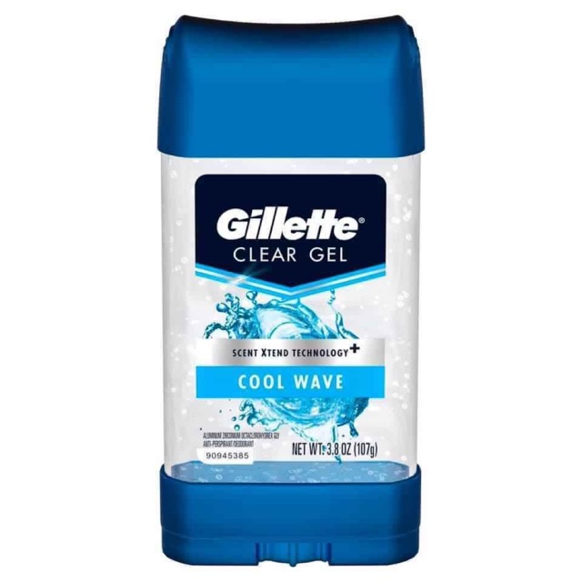 Lăn khử mùi Gillette Endurance Cool Wave Clear Gel cho nam