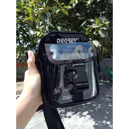 Túi Đeo Chéo Degrey Hologram - Unisex Shoulder Bag 2 Màu Trắng/ Đen