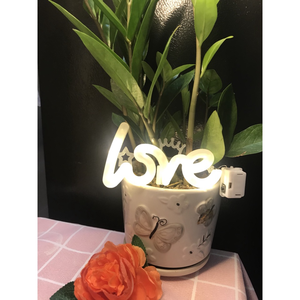Đèn đom đóm, đèn led fairy chữ Love mini trang trí, decor phòng, làm quà tặng, chụp ảnh