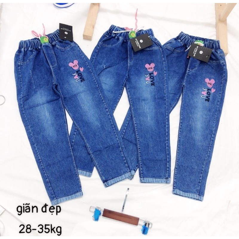 Quần dài jean bé gái / quần bò bé gái size đại 25-40kg