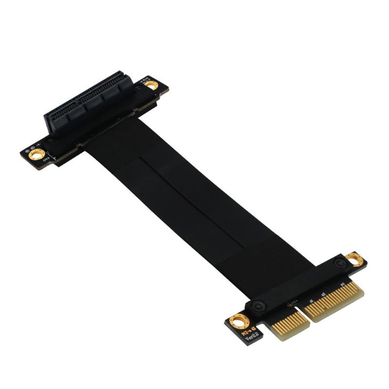H.S.V✺High Speed PC PCI Express 4X Riser Connector Cable Riser Card PCI-E Cable 270°