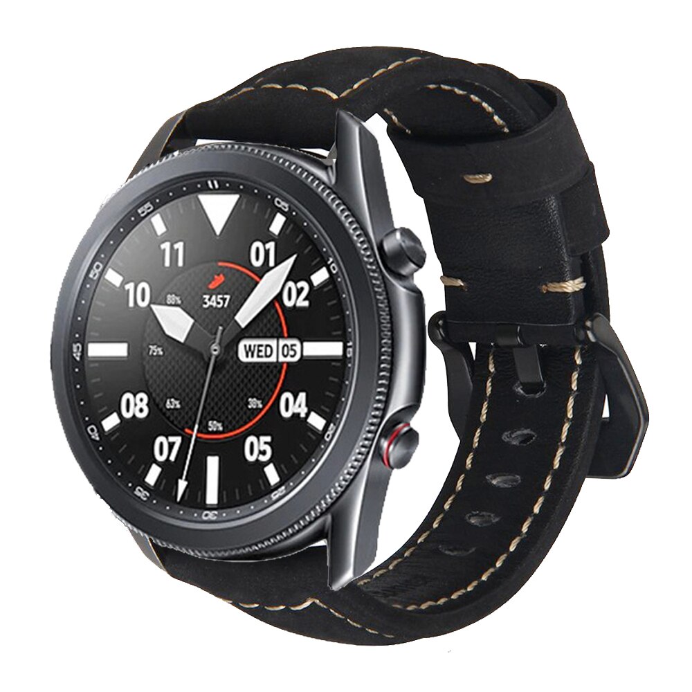 Dây Đeo Thay Thế Bằng Da Bò Phong Cách Retro Cho Đồng Hồ Thông Minh Samsung Galaxy Watch 3 41m 45mm