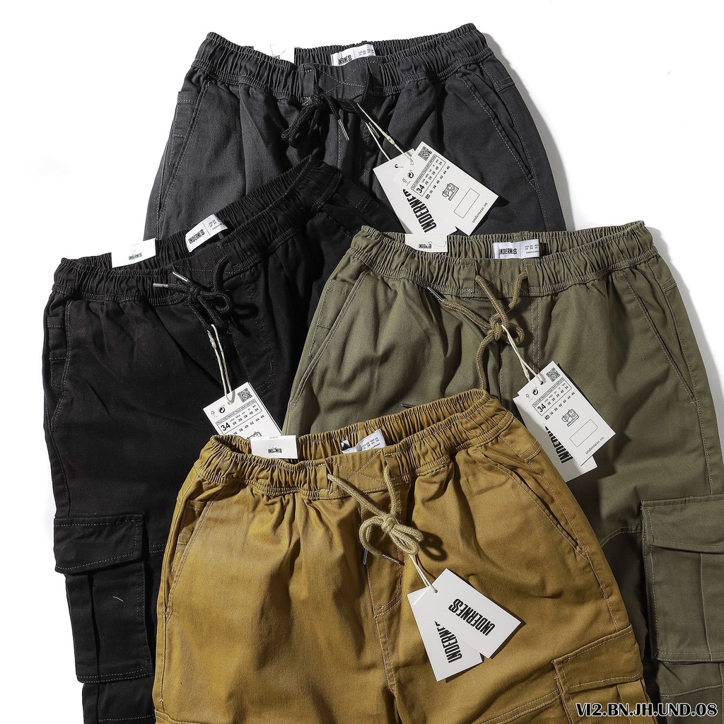 Quần jogger kaki túi hộp nam Underness,form Slim,chất vải kaki cao cấp,mềm mịn,co dãn-hàng vnxk
