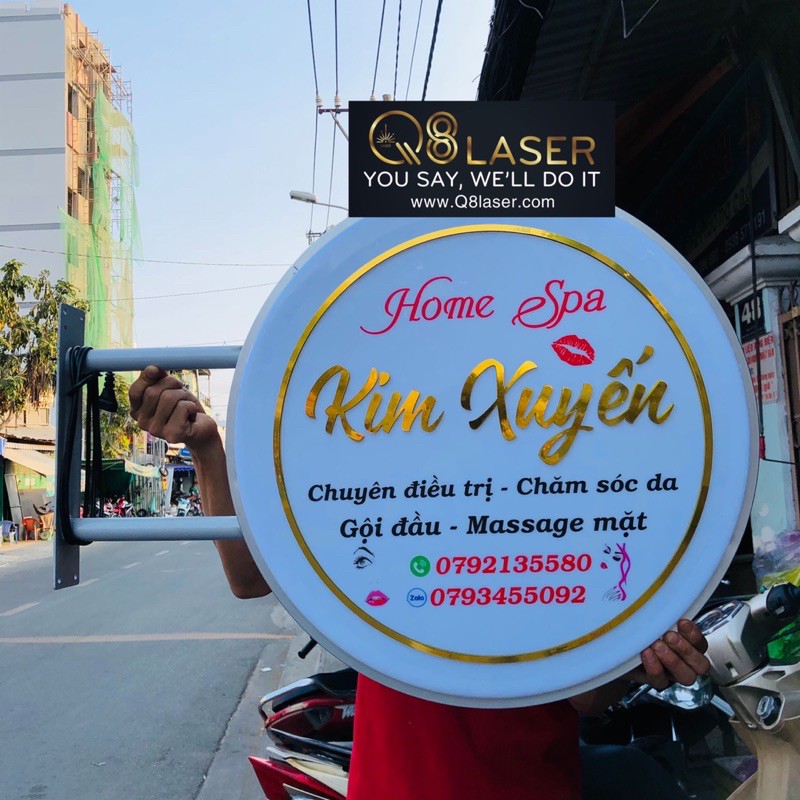 Hộp đèn quảng cáo - Hộp đèn vẫy - 60cmx60cm