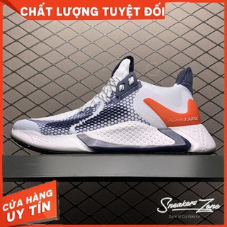 (FREE SHIP + HỘP + QUÀ) Giày thể thao sneaker nam nữ ALPHABOUNCE instinct M 2020 Trắng xanh gót đỏ
