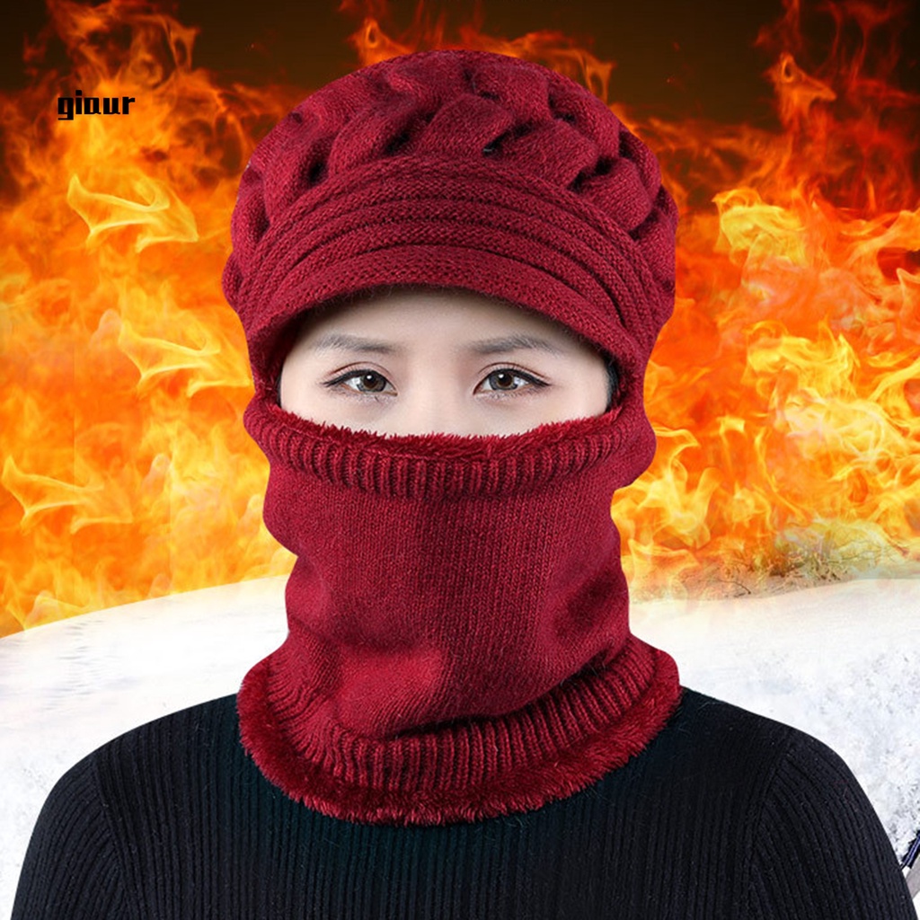 Mũ len trùm tai giữ ấm mùa đông 6 màu không gây kích ứng