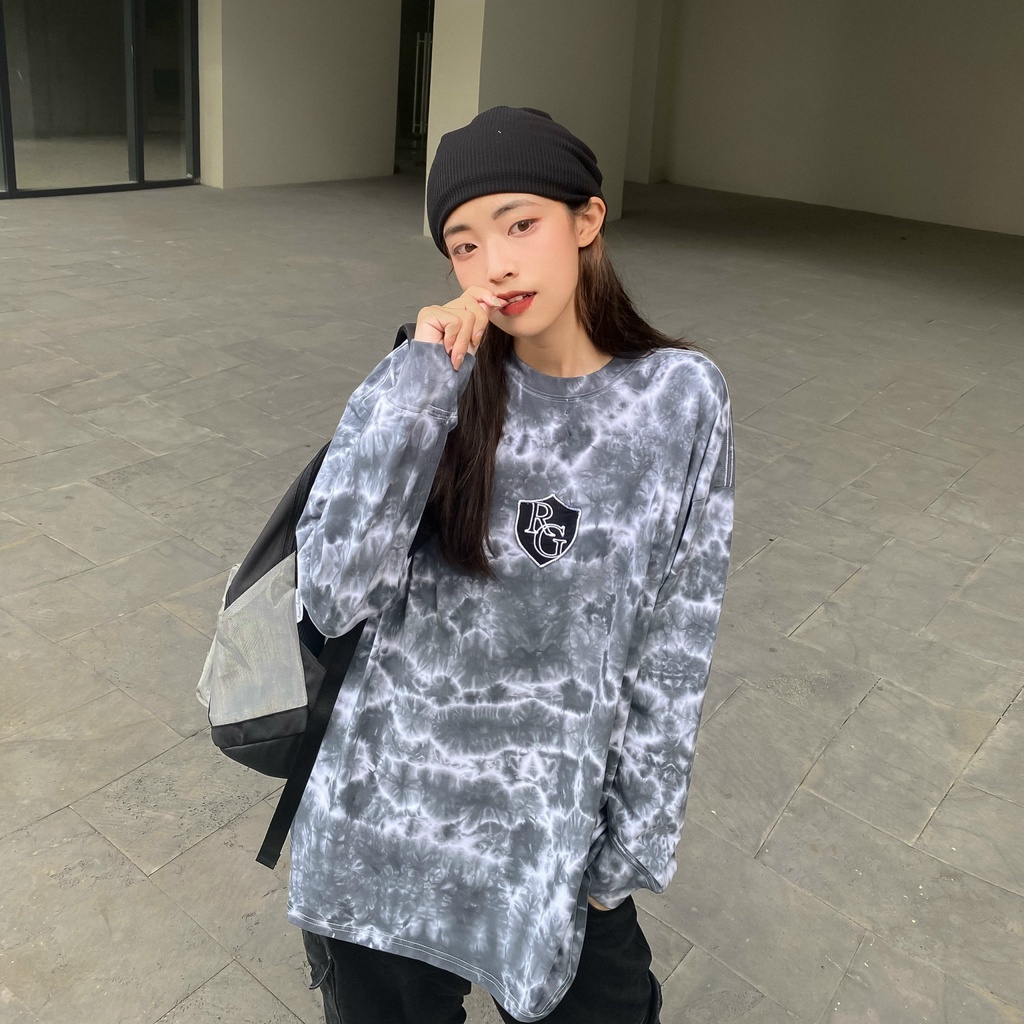 Áo thun tay dài loang REGODS unisex form rộng ( REGODS LONGSLEEVE TYEDYE ) | BigBuy360 - bigbuy360.vn