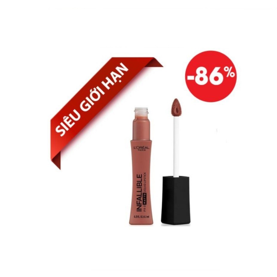 Son Kem Lì Lâu Trôi L'oreal Paris Pro Matte Liquid Liptick Màu