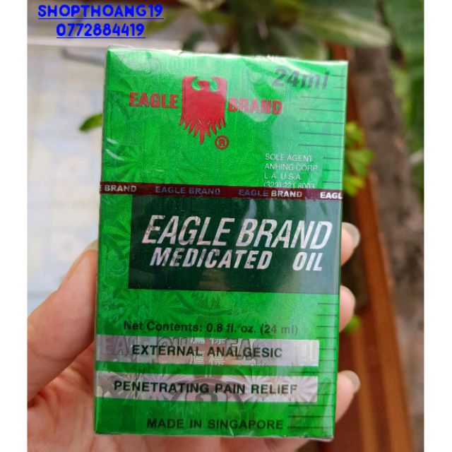 Dầu xanh con ó  24ml (video thật)