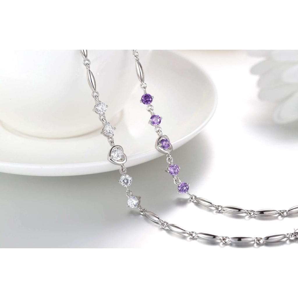 Vòng Tay Nữ Mạ Bạch Kim Đồng wh071