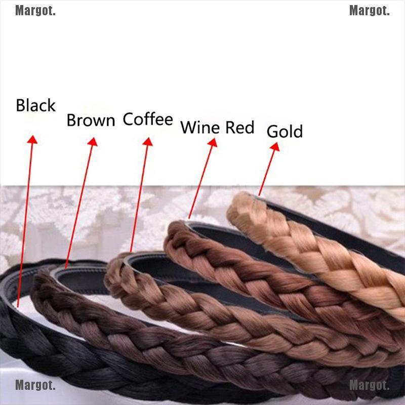 (Hàng Mới Về) Băng Đô Tóc Giả Thắt Bím Thời Trang Cho Nữ