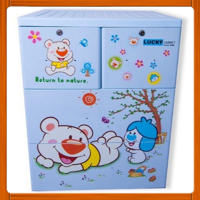 TỦ LUCKY 4 TẦNG 5 NGĂN VIỆT NHẬT60*48*98cm