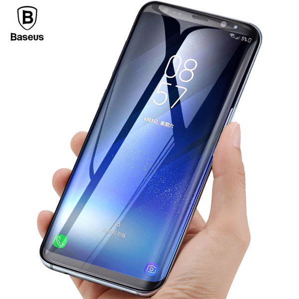 Kính cường lực Full màn 3D cho Galaxy S8 hiệu Baseus chính hãng