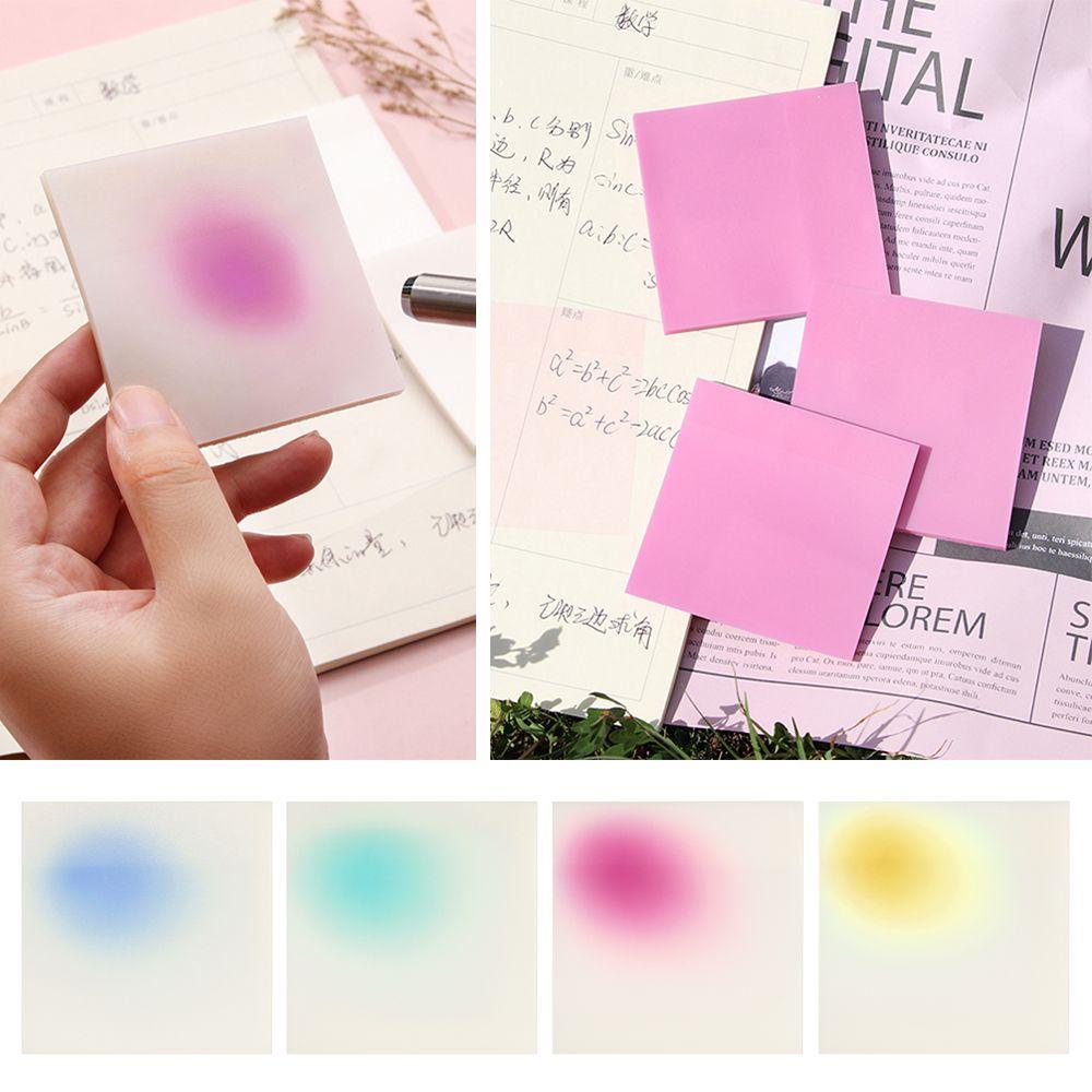Giấy Ghi Chú Trong Suốt Màu Cầu Vồng Sáng Tạo