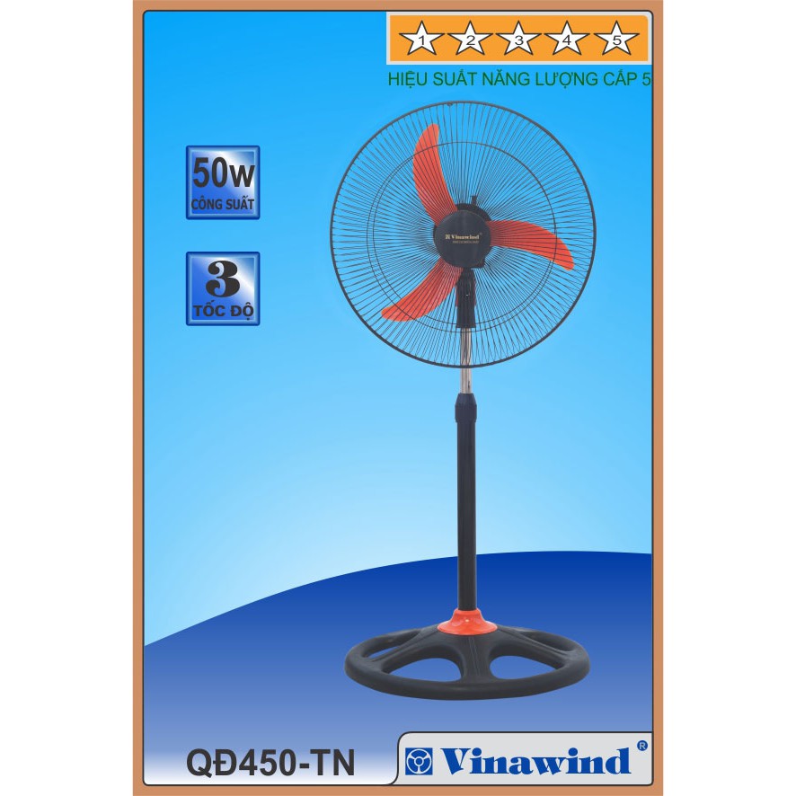 [HN]Quạt đứng Vinawind QĐ450-ĐM