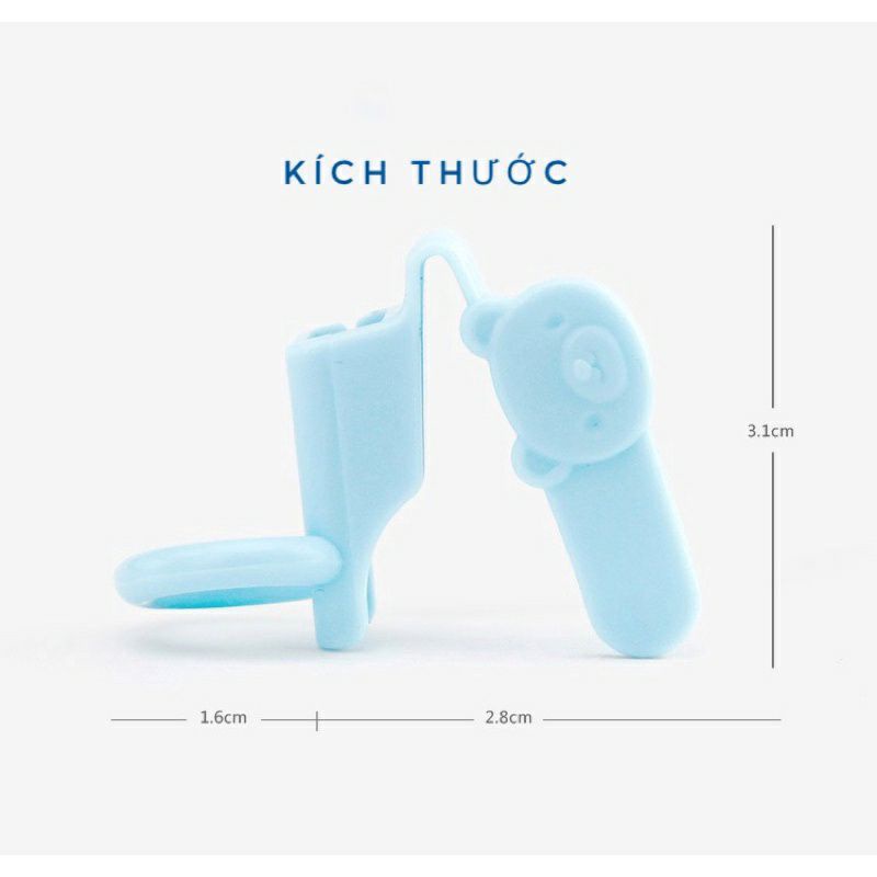 Phụ kiện đũa xỏ ngón hỗ trợ bé tập gắp, không kèm theo đũa