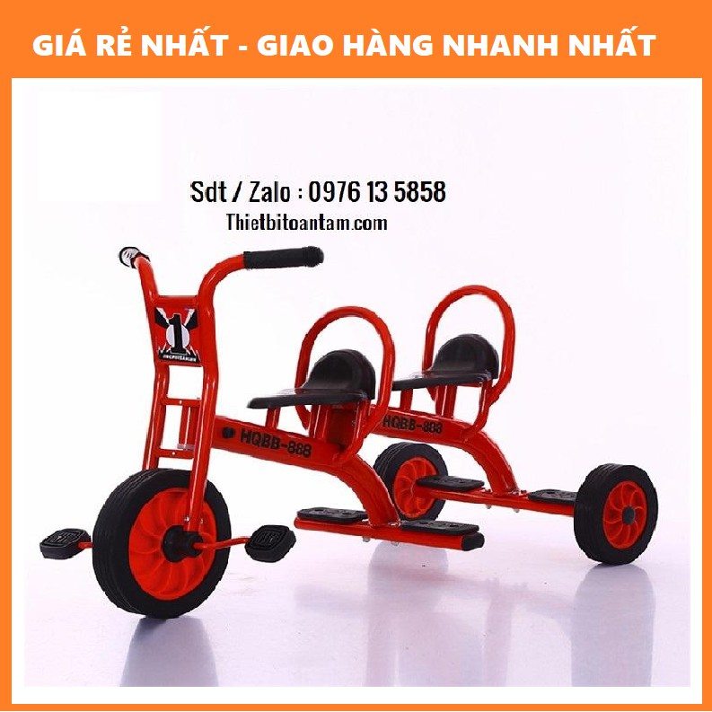 Xe đạp 2 chỗ ngồi cho bé tập đi giá tốt