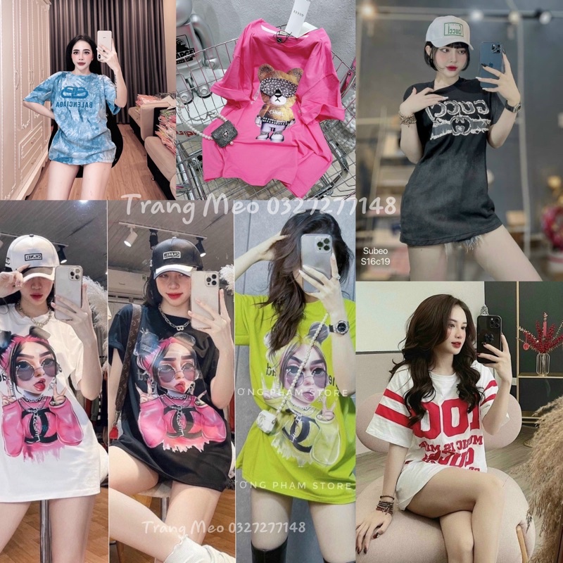 Áo Thun Nữ Form Rộng Chất Mát, Áo Phông Quảng Châu Tay Lỡ Giấu Quần Hot Trend | BigBuy360 - bigbuy360.vn