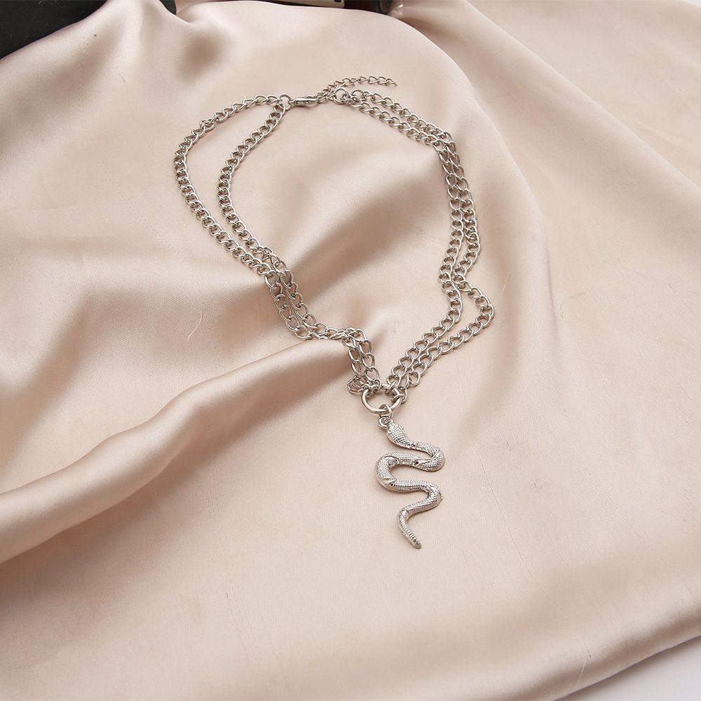 AROMA Vòng cổ Hai Lớp Phong Cách Punk Thời Trang Dành Cho Nam Nữ