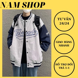 Áo khoác gió ,áo bomber gió in chữ toricndy fhom rộng unisex.