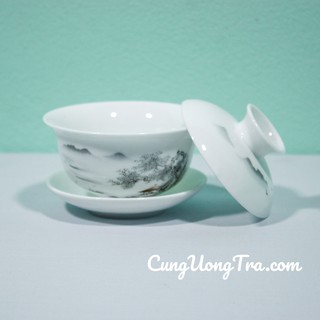 Chén Khải Uống Trà - Chén Khải Sứ