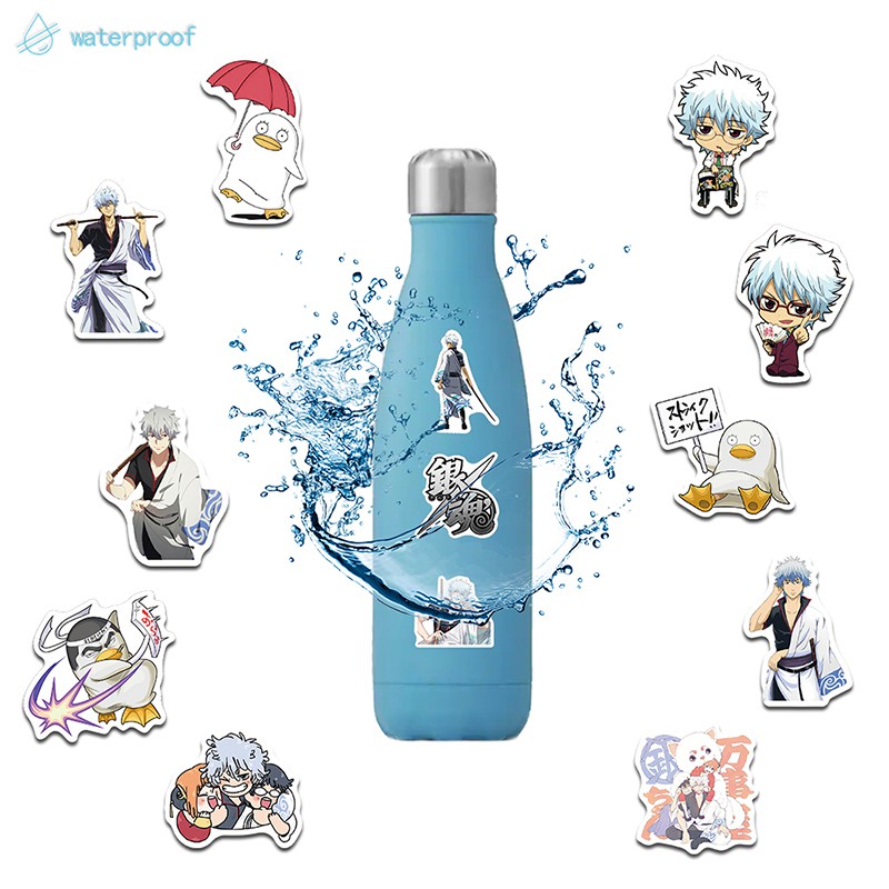 Set 50 Miếng Dán Trang Trí Hình Hoạt Hình Gintama