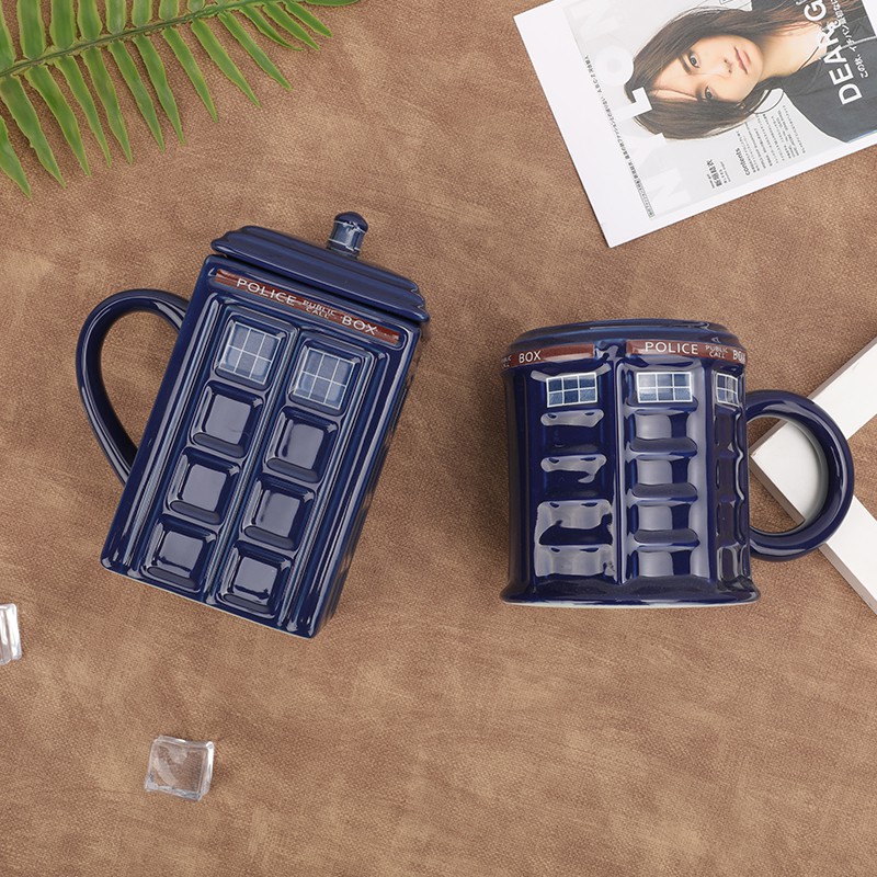 Mô Hình Nhân Vật Nữ Cảnh Sát Phim Doctor Who Mug Tardis 3d Chân Thật