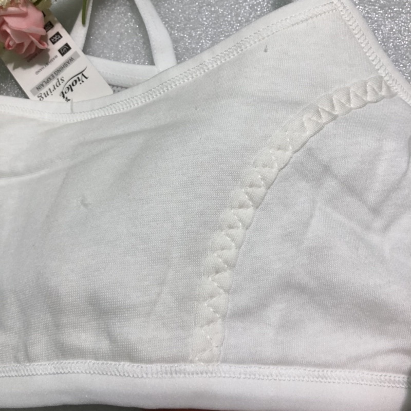 Áo lót học sinh cotton phối lưới cao cấp, áo lá bé mới lớn chất xịn