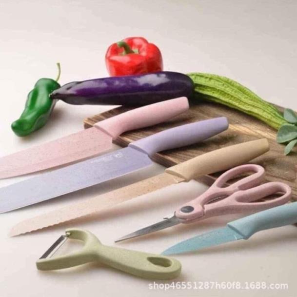 (giá sỉ = lẻ) Bộ dao làm bếp EVERRICH sắc màu siêu đẹp