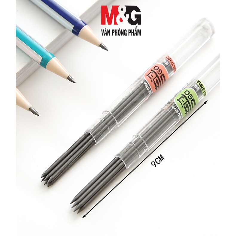 Combo 2 hộp ruột chì 2B ngòi 2.0 mm M&G ASL37902 nét chì đậm