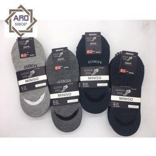 [Mã FASHIONT4MA giảm 10K đơn 50K] Một đôi tất hài lười miniso kháng khuẩn xuẩt Nhật