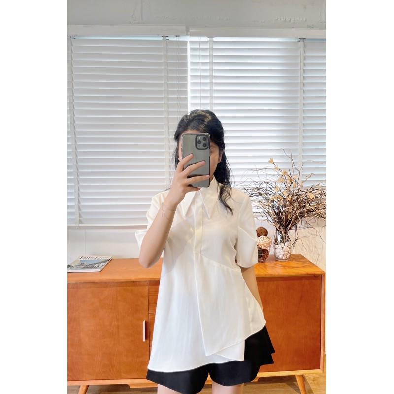 Darcy Shirt / Áo sơ mi vạt lệch