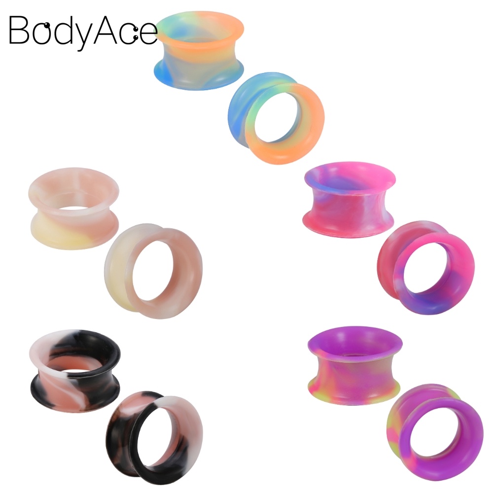 Khuyên nong tai silicone 5-22mm nhiều màu sắc độc đáo