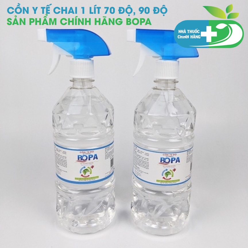 [CHAI XỊT 1 LÍT] Cồn 70 độ, Cồn y tế xịt diệt khuẩn thay nước rửa tay khô