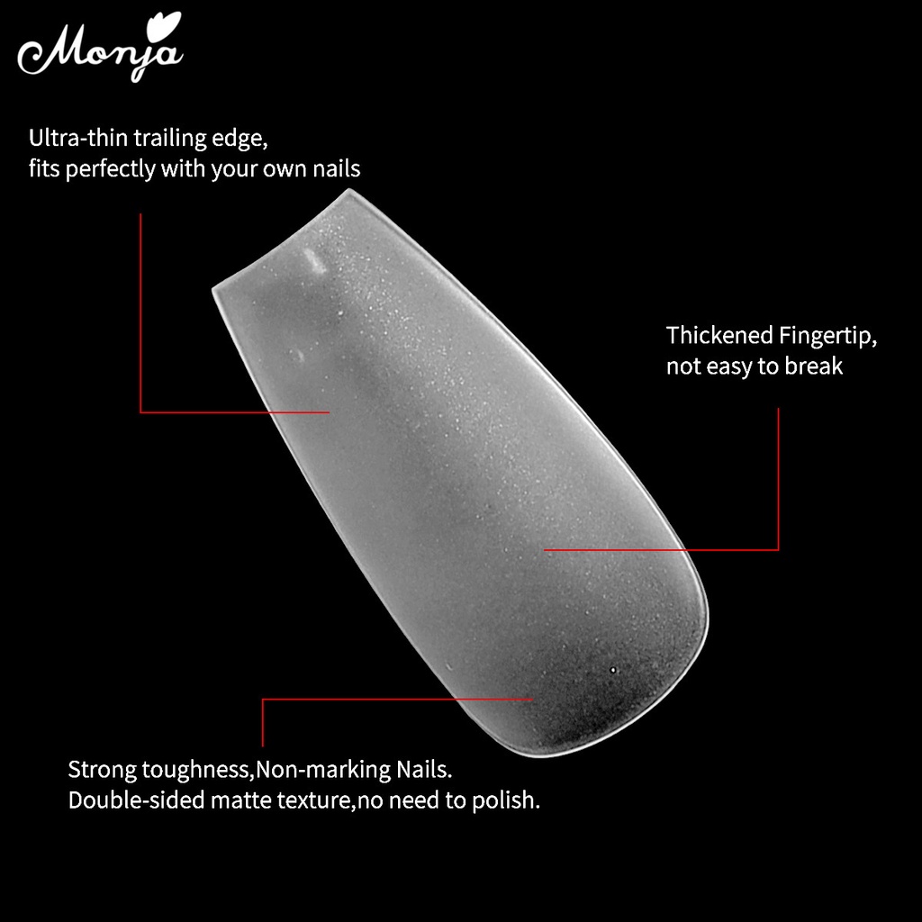 Hộp 100 Móng Tay Giả Toàn Diện Siêu Mỏng Cho Nữ