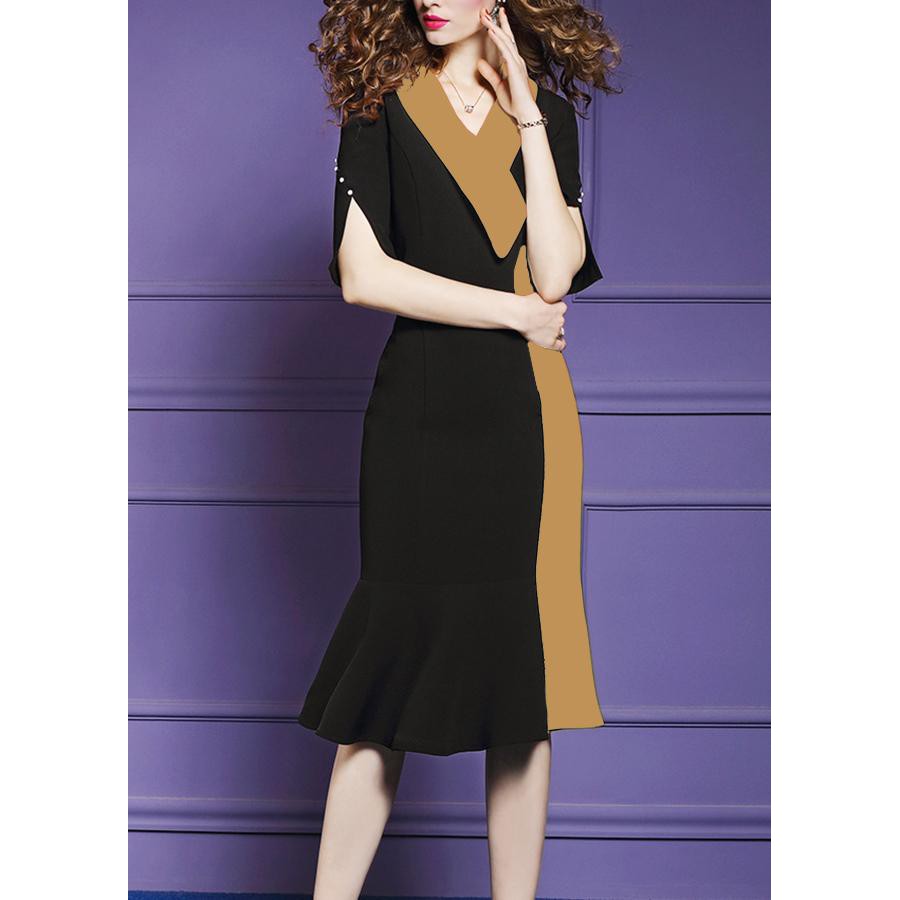 GOTI - Đầm Ôm Dự Tiệc Cao Cấp Trung Niên Dáng Đuôi Cá Tặng Mẹ U40 U50 3144