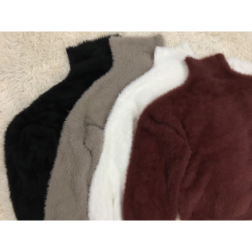 Áo len nữ lông thỏ siêu mịn | BigBuy360 - bigbuy360.vn