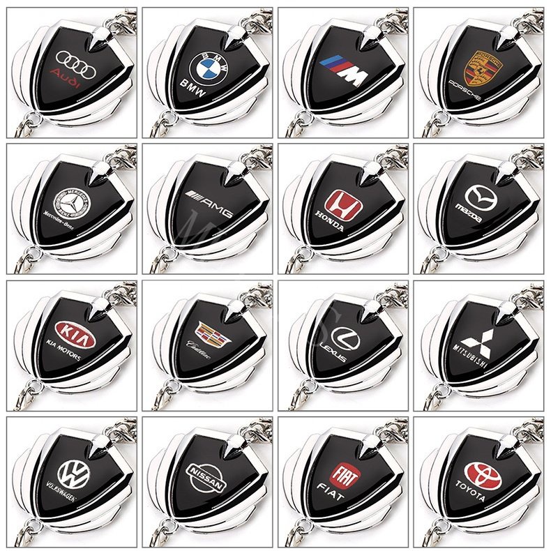 Huy Hiệu Kim Loại 3D Trang Trí Gương Chiếu Hậu Xe Hơi Toyota Honda Nissan Ford